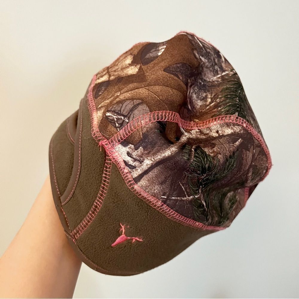 Hot Shot Camo Fleece Valkyrie Ponytail Beanie